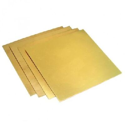 Custom Size Brass Plate 0.3mm-30mm Thick Polished / Brushed Surface For Decoration